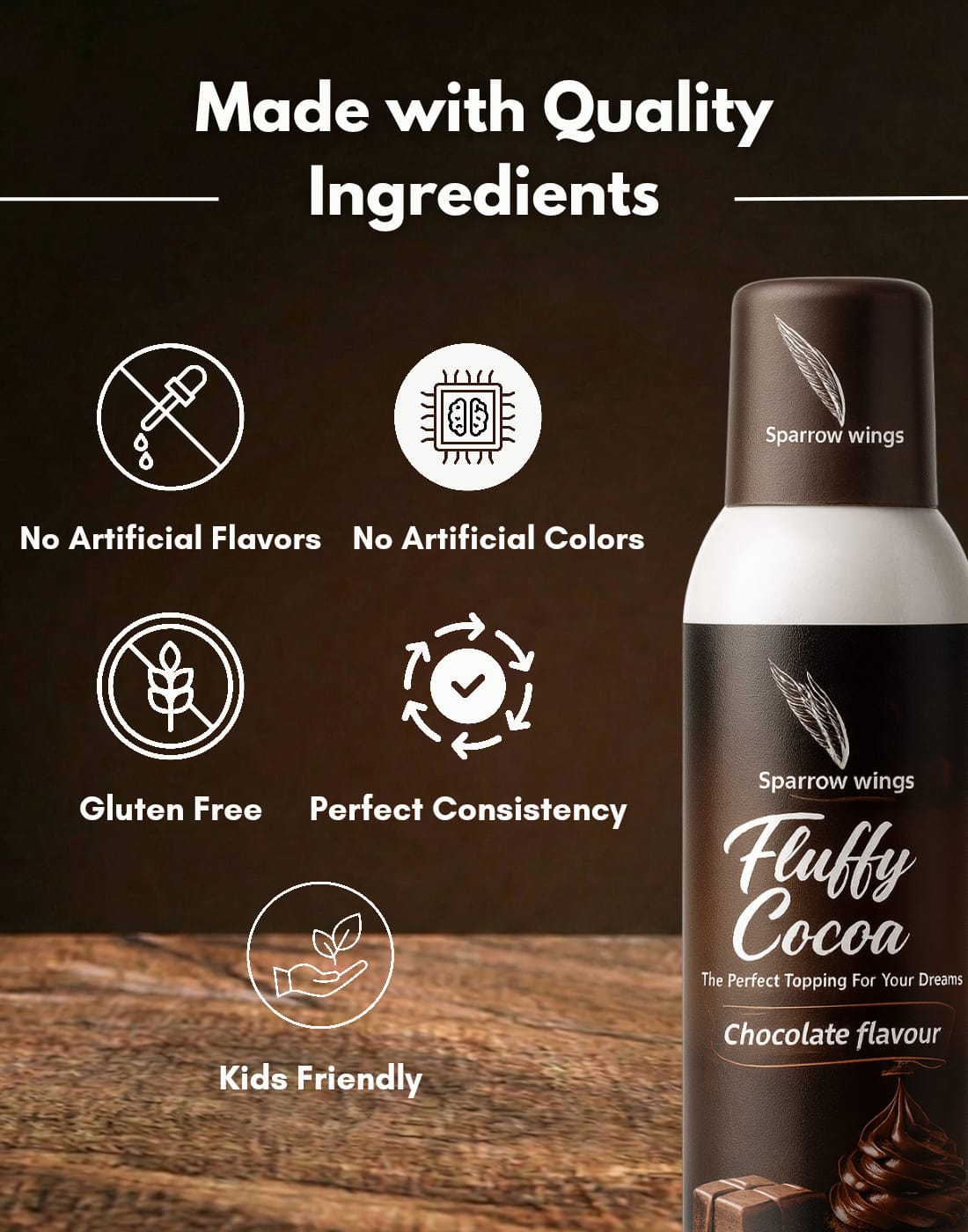 Fluffy Cocoa – Chocolate Flavour Whipped Cream