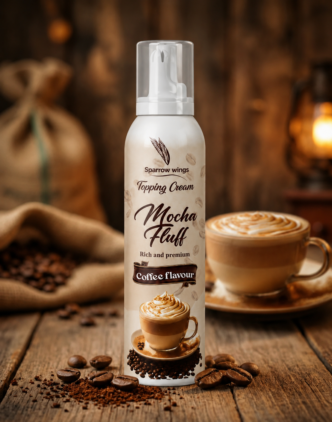 Mocha Fluff – Coffee Flavour Whipped Cream