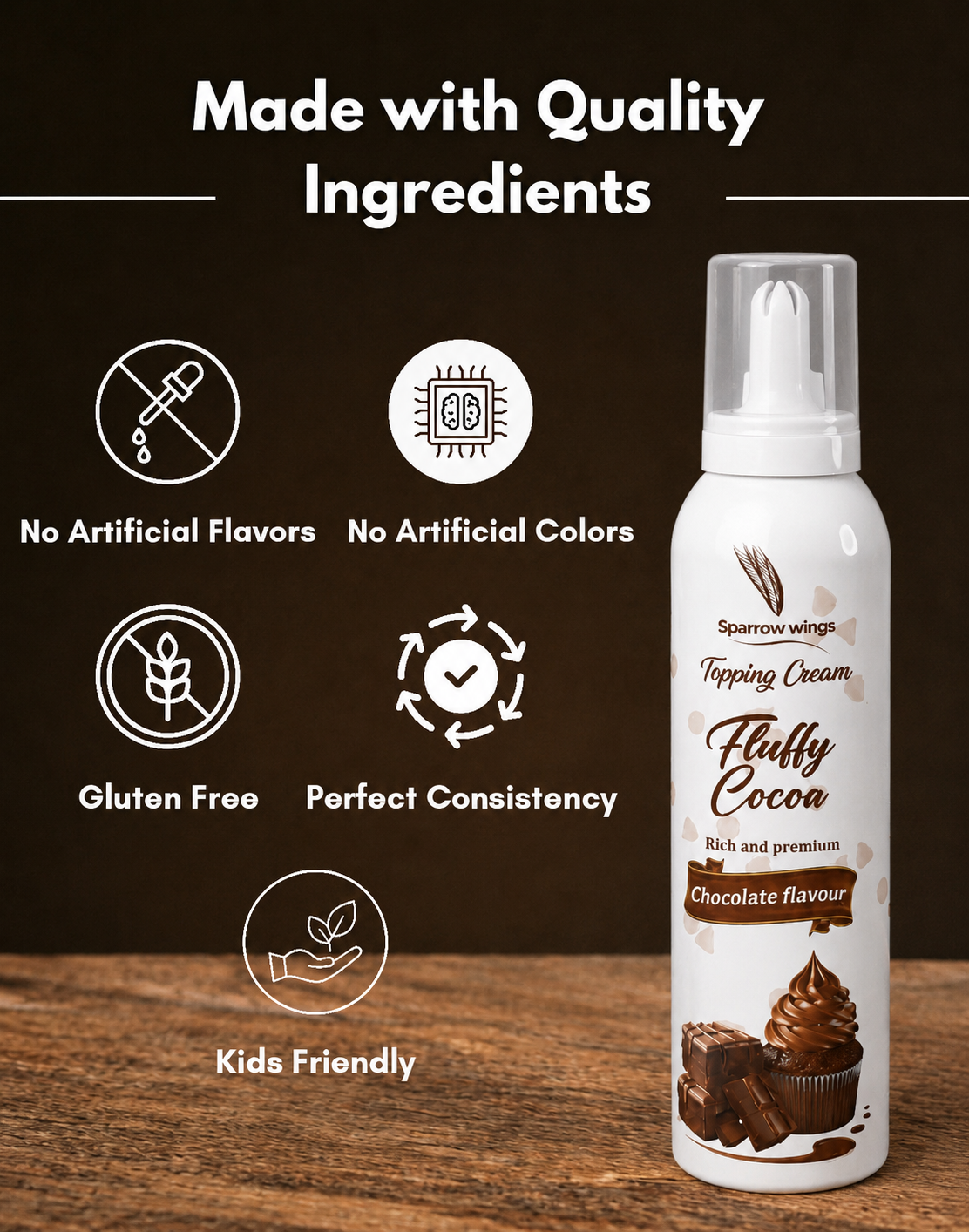 Fluffy Cocoa – Chocolate Flavour Whipped Cream