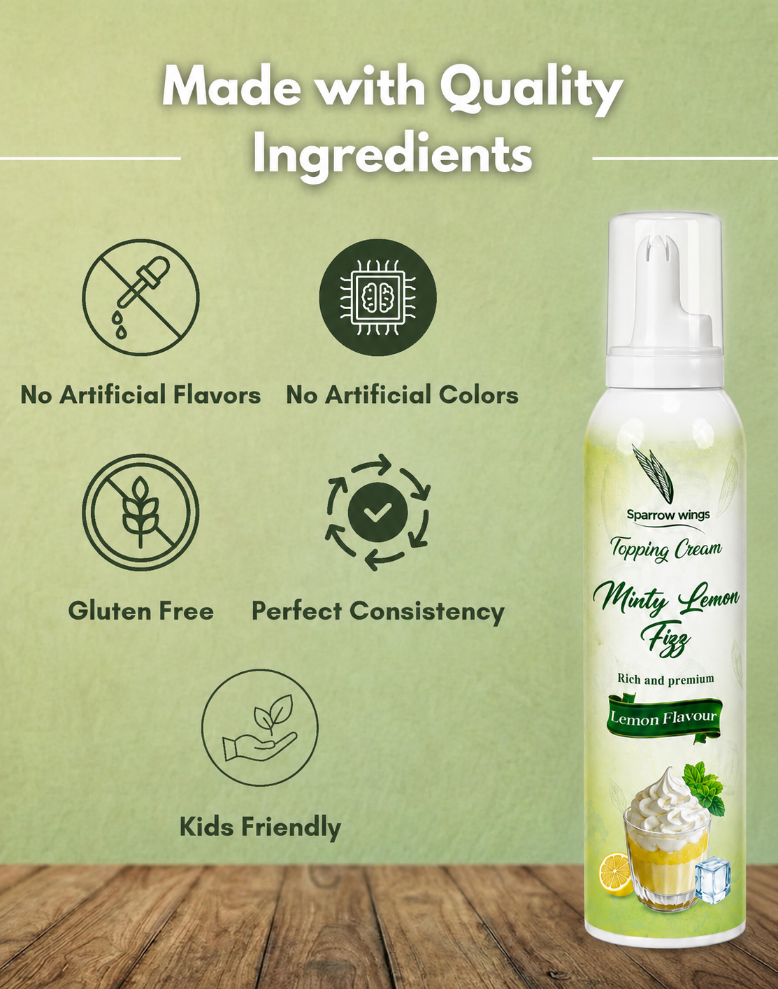 Minty Lemon Fizz – Lemon Whipped Cream