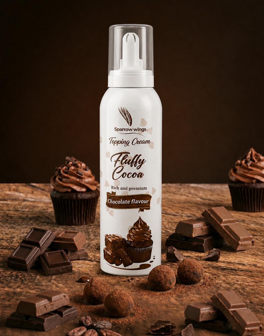Fluffy Cocoa – Chocolate Flavour Whipped Cream