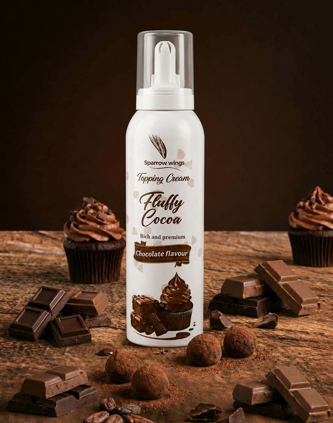 Fluffy Cocoa – Chocolate Flavour Whipped Cream